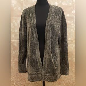 New Mudd XL “Galvanized Green Chenille Cardigan”with Pockets